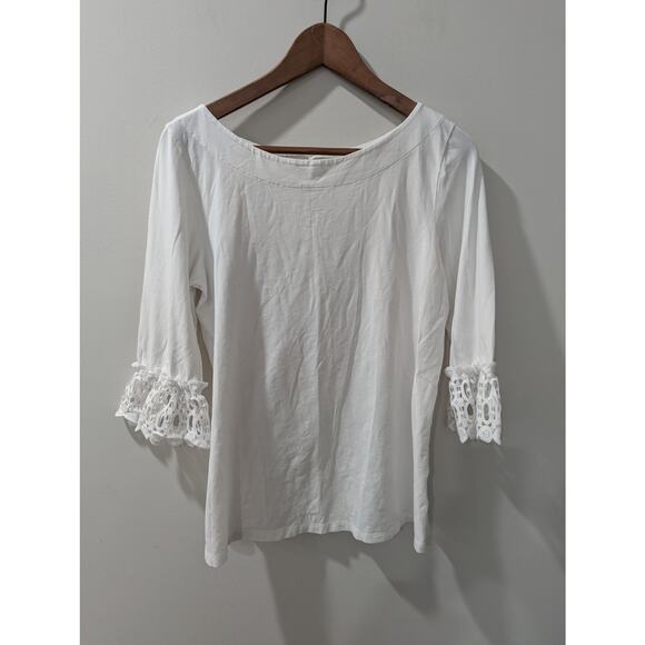 Lilly Pulitzer White Waverly Eyelet Top - Picture 2 of 4